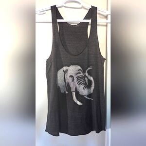 American Apparel Elephant Graphic Tank Top Adult S